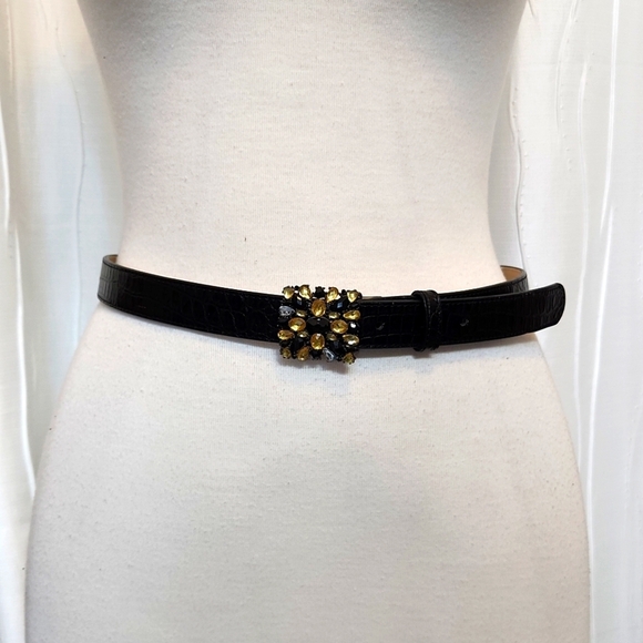 Talbot Leather Embossed Studded Belt - Picture 1 of 7